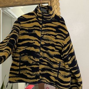& Other Stories ~~~~ Tiger Print Utility Fleece Jacket